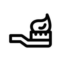 toothbrush icon. line icon for your website, mobile, presentation, and logo design. vector