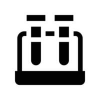 test tube icon. glyph icon for your website, mobile, presentation, and logo design. vector
