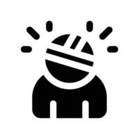 injury icon. glyph icon for your website, mobile, presentation, and logo design. vector