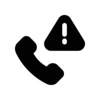 emergency call icon. glyph icon for your website, mobile, presentation, and logo design. vector