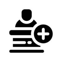 administration icon. glyph icon for your website, mobile, presentation, and logo design. vector