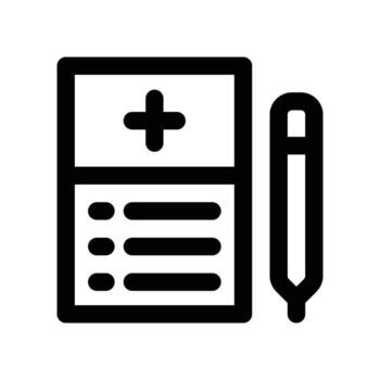 notepad icon. line icon for your website, mobile, presentation, and logo design. vector