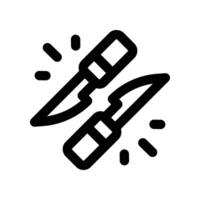 scalpel icon. line icon for your website, mobile, presentation, and logo design. vector