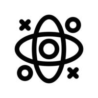 atom icon. line icon for your website, mobile, presentation, and logo design. vector