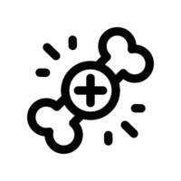 bone icon. line icon for your website, mobile, presentation, and logo design. vector