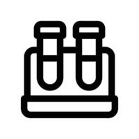 test tube icon. line icon for your website, mobile, presentation, and logo design. vector