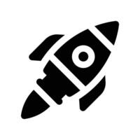rocket icon. glyph icon for your website, mobile, presentation, and logo design. vector