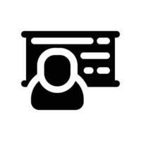 presentation icon. glyph icon for your website, mobile, presentation, and logo design. vector