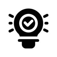 idea icon. glyph icon for your website, mobile, presentation, and logo design. vector