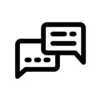 chat icon. line icon for your website, mobile, presentation, and logo design. vector