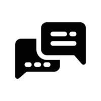 chat icon. glyph icon for your website, mobile, presentation, and logo design. vector