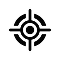 target icon. glyph icon for your website, mobile, presentation, and logo design. vector