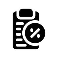 tax icon. glyph icon for your website, mobile, presentation, and logo design. vector