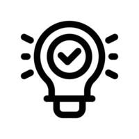 idea icon. line icon for your website, mobile, presentation, and logo design. vector