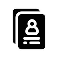 resume icon. glyph icon for your website, mobile, presentation, and logo design. vector