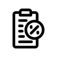 tax icon. line icon for your website, mobile, presentation, and logo design. vector