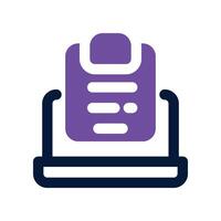 administrator icon. dual tone icon for your website, mobile, presentation, and logo design. vector