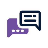 chat icon. dual tone icon for your website, mobile, presentation, and logo design. vector