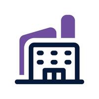 industry icon. dual tone icon for your website, mobile, presentation, and logo design. vector