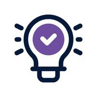 idea icon. dual tone icon for your website, mobile, presentation, and logo design. vector