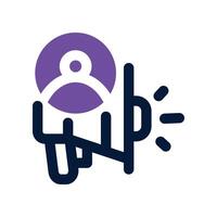 influencer icon. dual tone icon for your website, mobile, presentation, and logo design. vector
