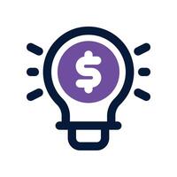 idea business icon. dual tone icon for your website, mobile, presentation, and logo design. vector