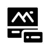 post content icon. glyph icon for your website, mobile, presentation, and logo design. vector