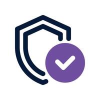protect icon. dual tone icon for your website, mobile, presentation, and logo design. vector