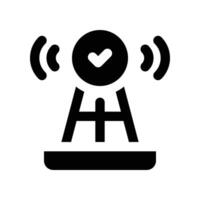 antenna icon. glyph icon for your website, mobile, presentation, and logo design. vector