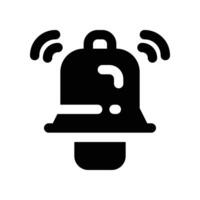 notification icon. glyph icon for your website, mobile, presentation, and logo design. vector