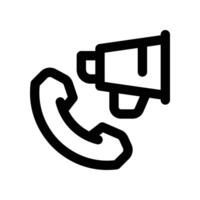 call marketing icon. line icon for your website, mobile, presentation, and logo design. vector