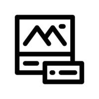 post content icon. line icon for your website, mobile, presentation, and logo design. vector