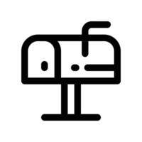 mailbox icon. line icon for your website, mobile, presentation, and logo design. vector