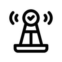antenna icon. line icon for your website, mobile, presentation, and logo design. vector