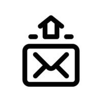 send email icon. line icon for your website, mobile, presentation, and logo design. vector