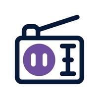radio icon. dual tone icon for your website, mobile, presentation, and logo design. vector