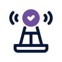 antenna icon. dual tone icon for your website, mobile, presentation, and logo design. vector