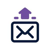send email icon. dual tone icon for your website, mobile, presentation, and logo design. vector