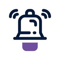notification icon. dual tone icon for your website, mobile, presentation, and logo design. vector