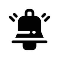 bell icon. glyph icon for your website, mobile, presentation, and logo design. vector