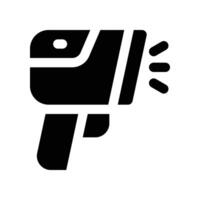 barcode scanner icon. glyph icon for your website, mobile, presentation, and logo design. vector