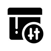 filter product icon. glyph icon for your website, mobile, presentation, and logo design. vector