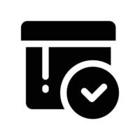 order product icon. glyph icon for your website, mobile, presentation, and logo design. vector