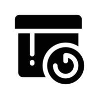 refund product icon. glyph icon for your website, mobile, presentation, and logo design. vector