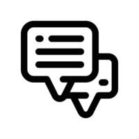 chat icon. line icon for your website, mobile, presentation, and logo design. vector