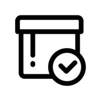 order product icon. line icon for your website, mobile, presentation, and logo design. vector