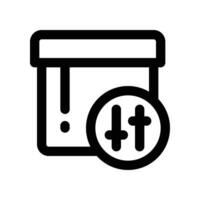 filter product icon. line icon for your website, mobile, presentation, and logo design. vector