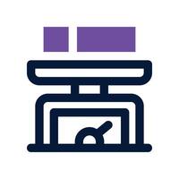 scale icon. dual tone icon for your website, mobile, presentation, and logo design. vector