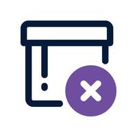 remove product icon. dual tone icon for your website, mobile, presentation, and logo design. vector