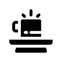 tea mug icon. glyph icon for your website, mobile, presentation, and logo design. vector